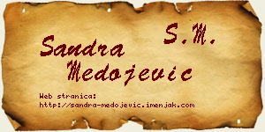 Sandra Medojević vizit kartica
